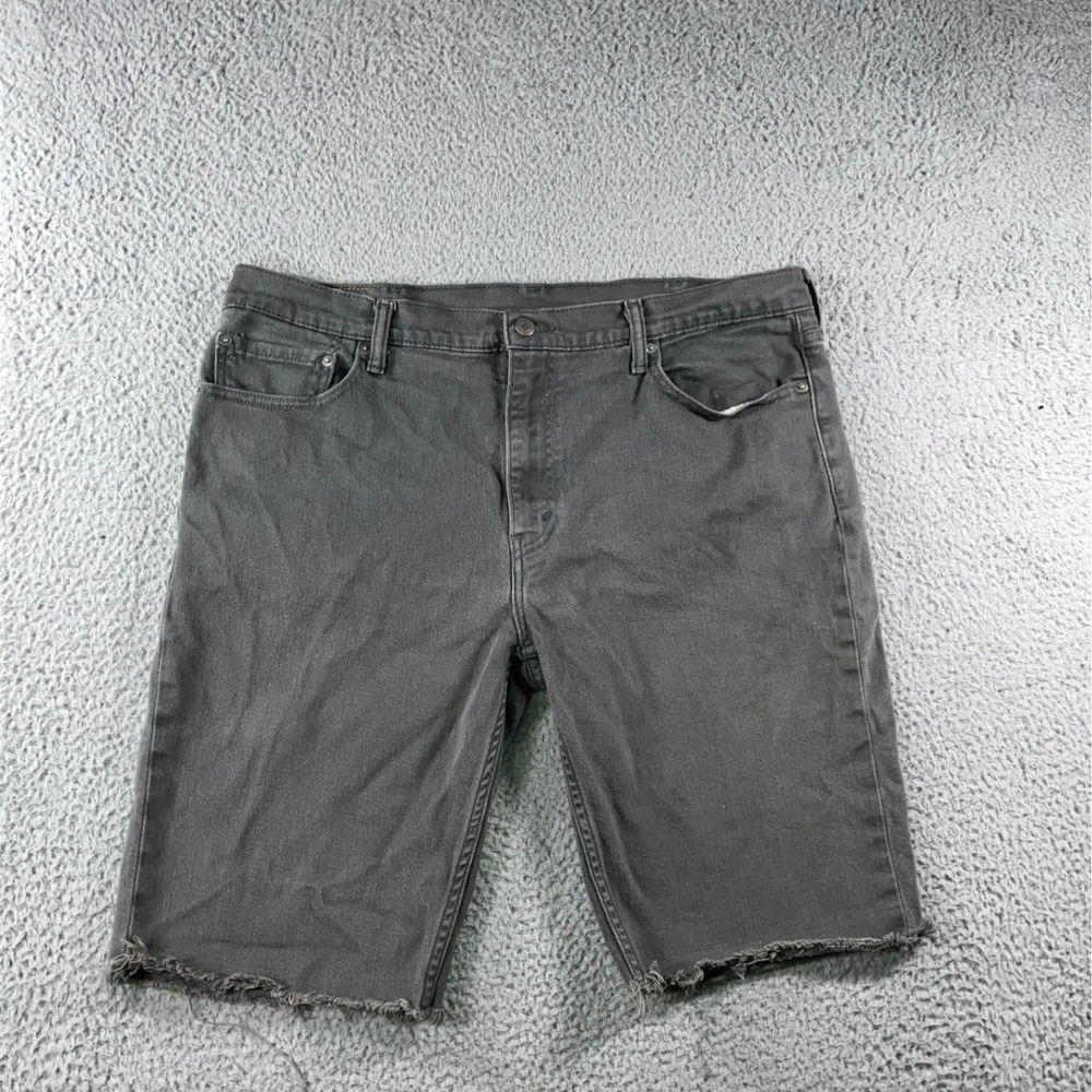 Levi's 511 Shorts Men 40x11 Charcoal Gray Cutoff Jorts Grunge Skater Street y2k